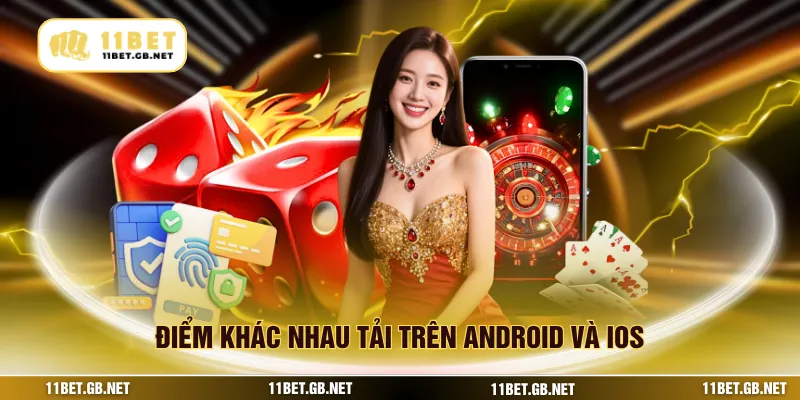 Điểm khác nhau tải trên Android và iOS