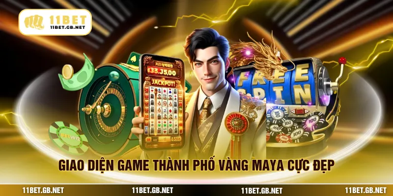 Giao diện game thành phố vàng maya cực đẹp